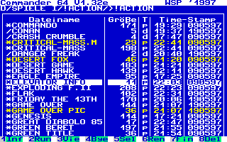 Hauptfenster des Commander 64